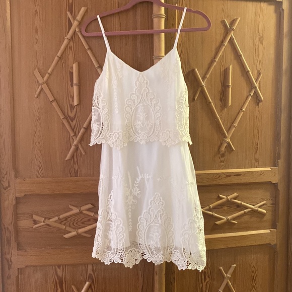 Ivory silk lace Dolce Vita Dress size small - Picture 2 of 8